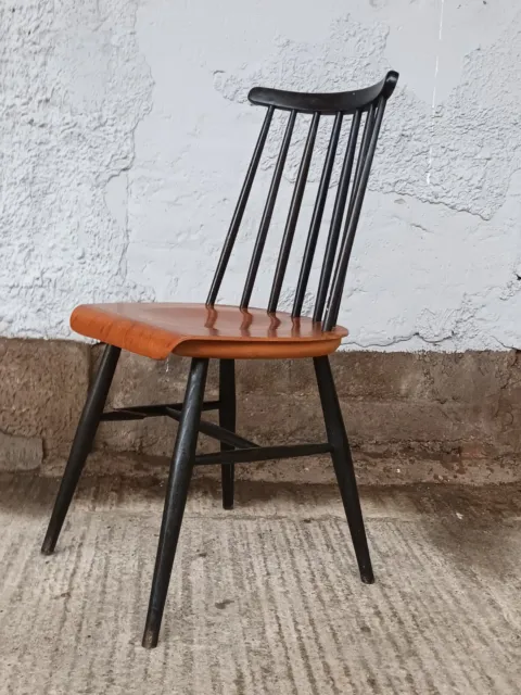 Vintage Teak Chair Tapiovaara Age Wood Retro 60s Dining Room Chair 60er Danish B