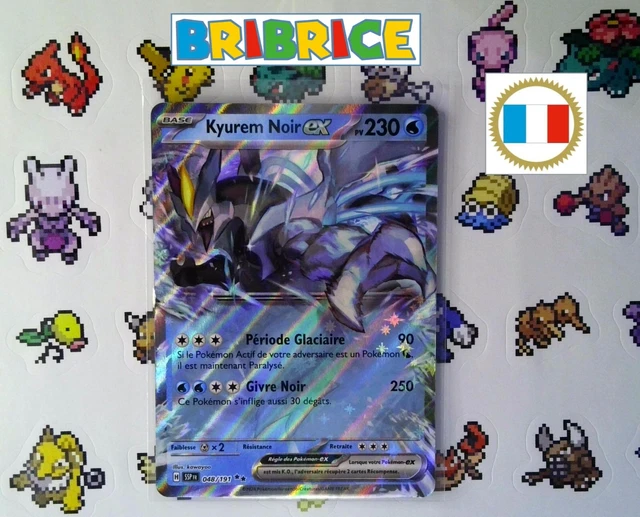Coffret De 10 Cartes Pokémon – Kyurem Nero Ex 048/191 – Ultraboost X Scarlatto E Violetto – Sans Doublon, Sans énergie – Cartes Originales – Italien