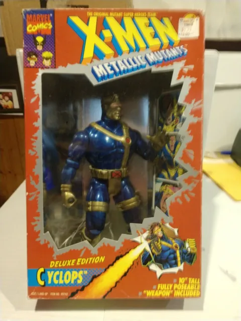 X-Men Metallic Mutants Cyclops 10" 1994 Toy Biz Action Figure