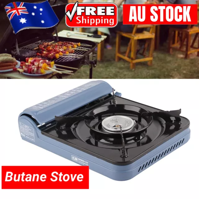 Portable Butane Stove Gas Stove Burner Grill Outdoor Camping Barbecue Cooking AU