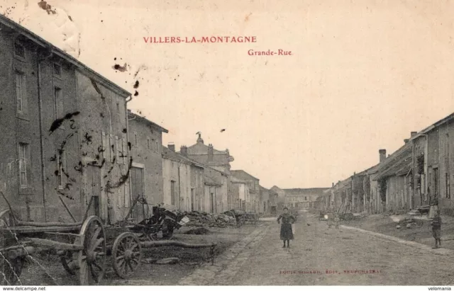 S1126 Cpa 54 Villers la Montagne - Grande rue