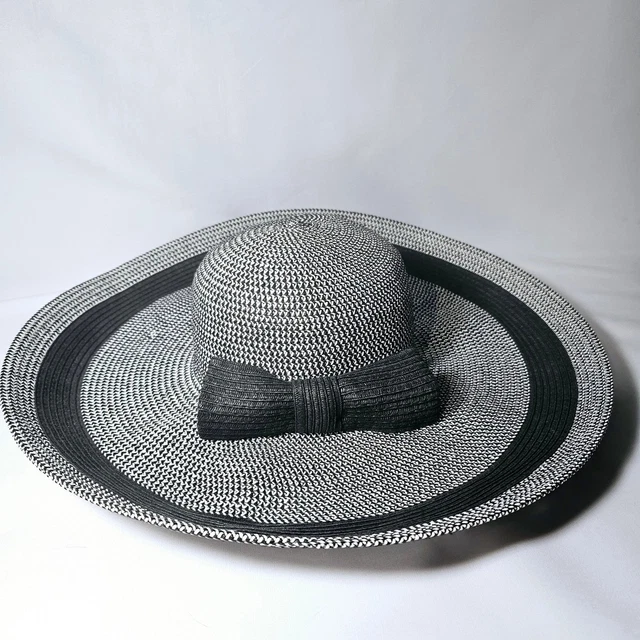 ITALIAN HAT DANIELE MEUCCI Natural Straw Blue Black Pom Pom  display picture 1
