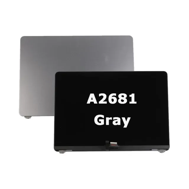 AAA For Macbook Air 13.6'' A2681 2022 LCD Screen Display Top Cover Assembly Gray