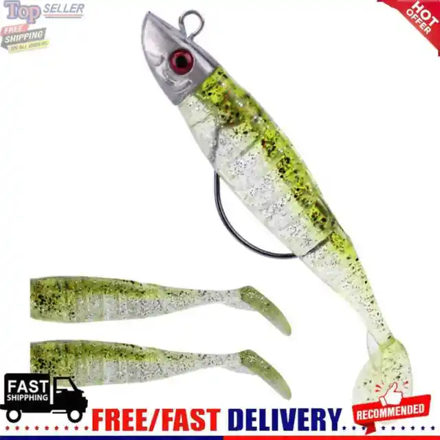 11cm 25g Crank Lead Head Fishing Lure Soft Paddle Tail Artificial Fishing Bait