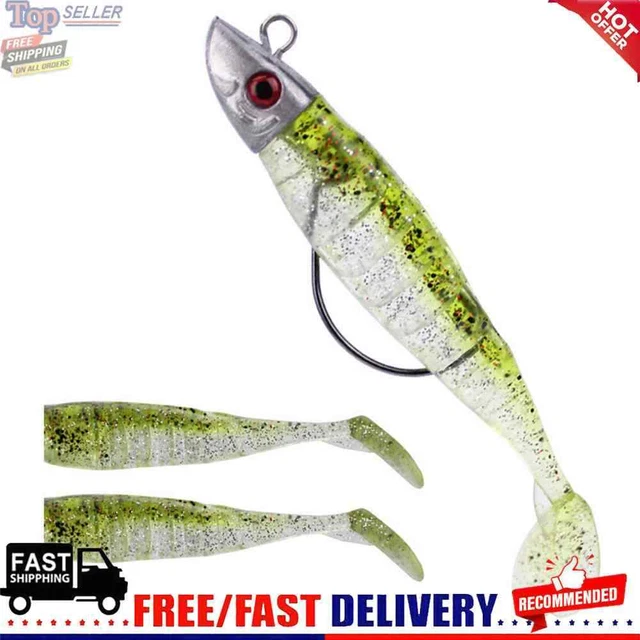 11cm 25g Crank Lead Head Fishing Lure Soft Paddle Tail Artificial Fishing Bait