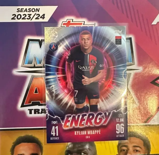 KYLIAN MBAPPE ENERGY EN 6 Match Attax 2023/2024 23/24 EUR 41,29