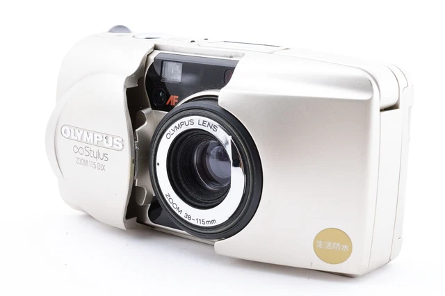 Olympus μ mju Zoom 115 Deluxe 35mm Film Camera 38-115mm From JAPAN [Near Mint-]