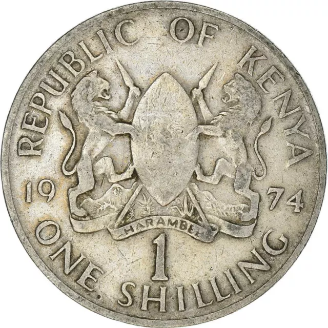 Kenya 1 Shilling | Jomo Kenyatta 1963 - 1978 Coin KM14 1969 - 1978