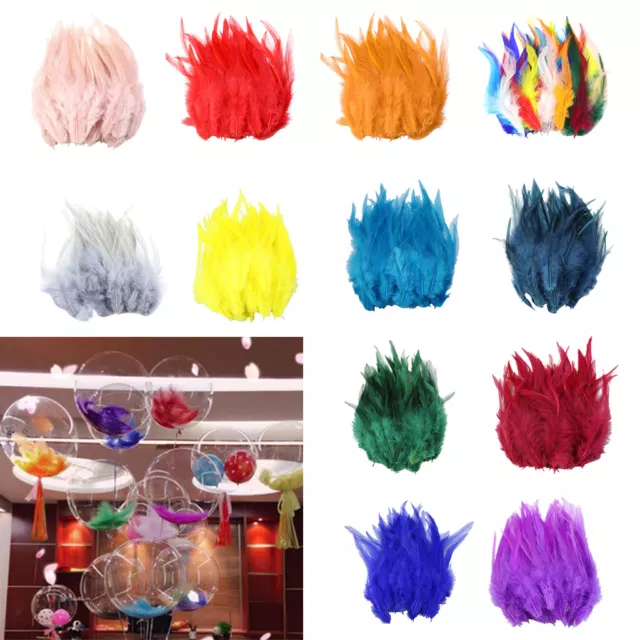 5-7inch 50PCS Rooster Tail Feathers 13-18CM Bridal Wedding Crafts Millinery