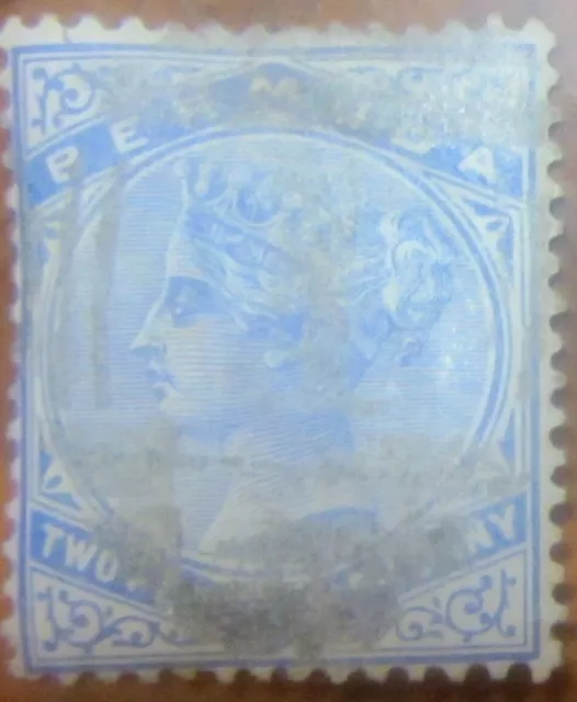 BERMUDA 1883 QV 2 1/2d PALE ULTRAMARINE WMK CROWN CA FINE MM SG 27b