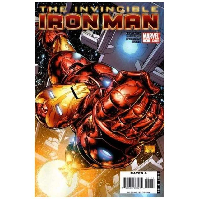 Invincible Iron Man (2008 series) #1 in NM minus condition. Marvel comics [f