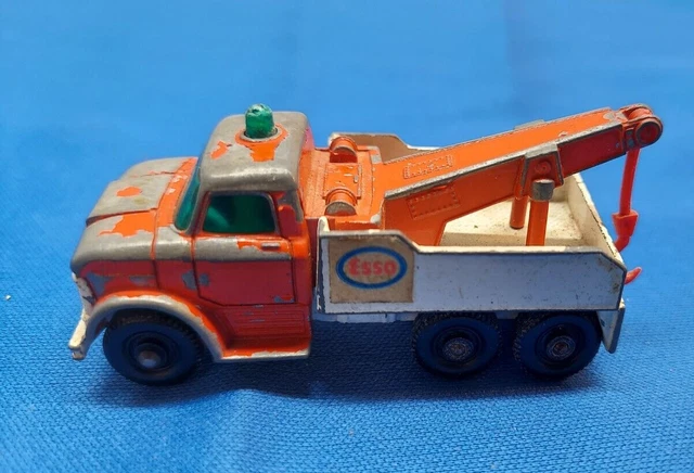 Vintage Matchbox No. 71 ESSO Wreck Truck Lesney Made In England  1968