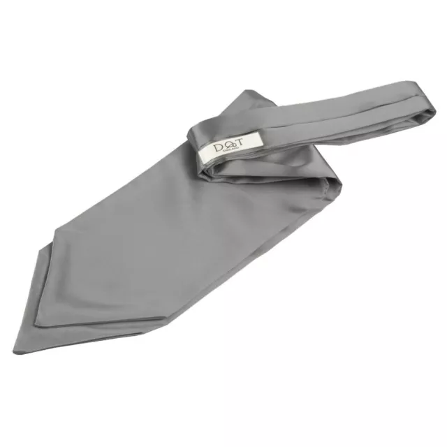 Platinum Mens Self-Tie Cravat Satin Plain Solid Casual Formal Wedding by DQT