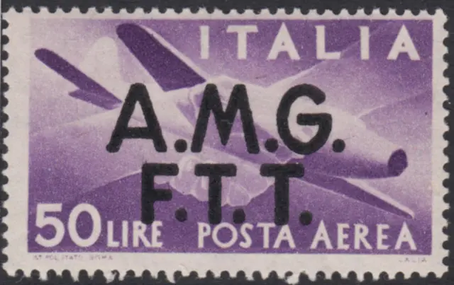 Italy Trieste A (AMG-FTT) - Definitive Air Mail Sassone n.A6  MNH** cv 230$