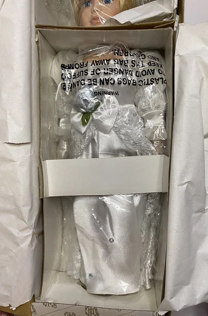 Heritage Signature Collection Angel Porcelain Doll w/wings "Faith"16"  W/ Box 8