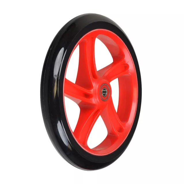 200 mm Wheel for the Fuzion CityGlide Kick Scooter, Black Wheel Red Hub 200 mm Wheel for the Fuzion CityGlide Kick Scooter, Black Wheel Red Hub