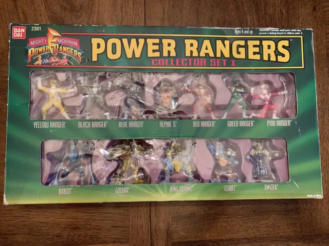 Bandai Mighty Morphin Power Rangers Collector Set 1 Complete Unopened Box