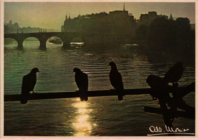 CPA MONIER ALBERT-Paris-Crépuscule sur la Seine (331632)