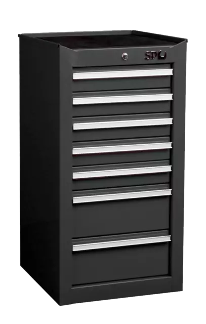 SP Tools Side Cabinet 7 Drawer Black SP40131