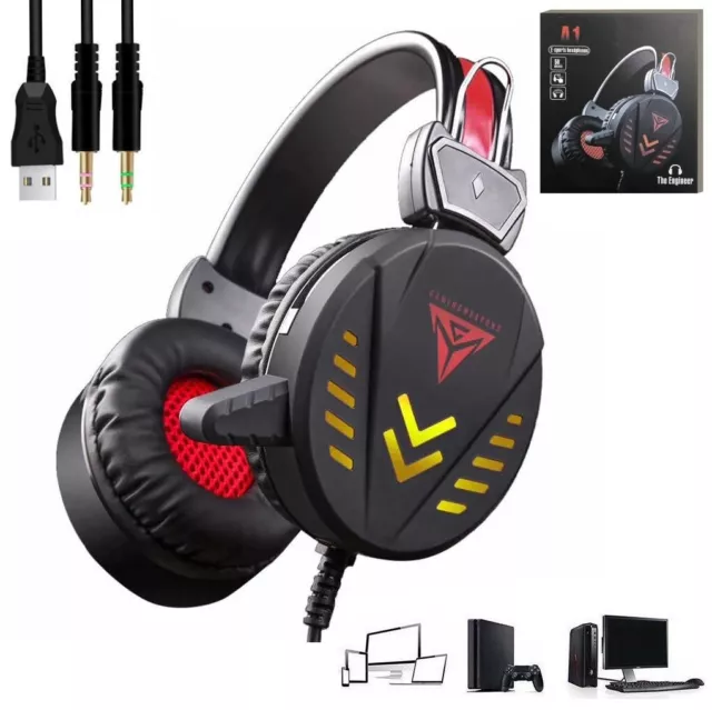 Cascos auriculares con microfono para playstation4 ps4 pc Ordenador Gaming Gamer