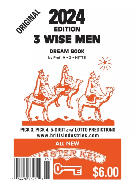 2024 Original 3 Wisemen Dream Book  - Lottery Book - Lottery