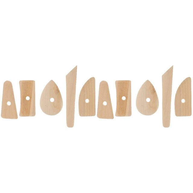 10 Pcs Bambus Töpferwerkzeuge Aus Holz Holzrippen Für Töpferwaren