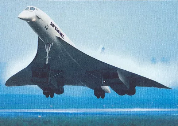 AIR FRANCE CONCORDE - Aviation Postcard Airlines-TAX-016