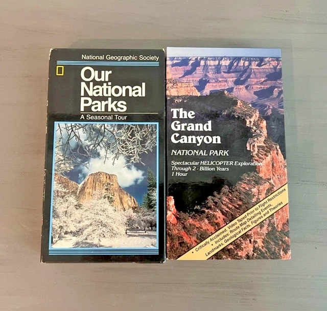 NATIONAL PARK VHS Lot Grand Canyon - National Park VHS Lot Grand Canyon With Map.webp