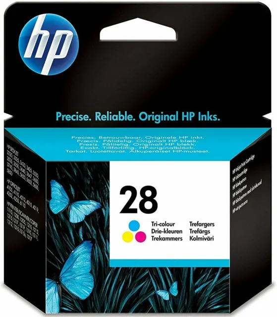 HP 28 Genuine/Original Ink Cartridges 240 Pages 8ml Tri-Colour HP C8728AE  ABE