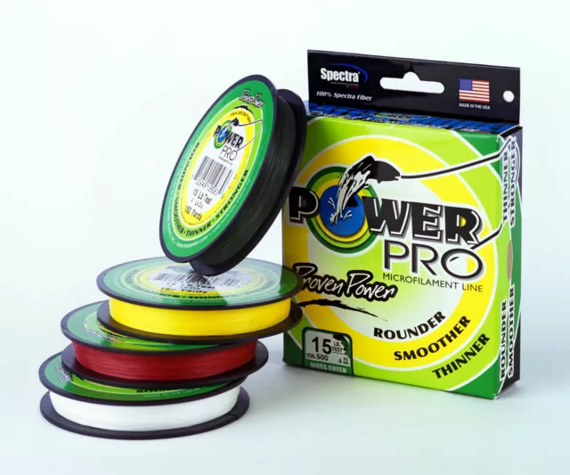 PowerPro Spectra Fishing Braid Line | 300 Yards | Pick Color/Line Test