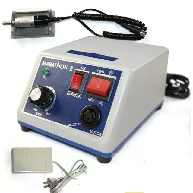 New Dental Lab Marathon Micromotor Polishing 35K RPM Handpiece Polisher 65W 220V