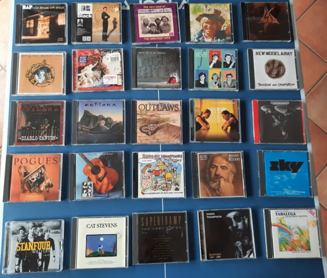 Sammlung Rock Pop 31 CDs Black/CCR/Outlaws/Placebo/Pogues/Stanfour/Supertramp...