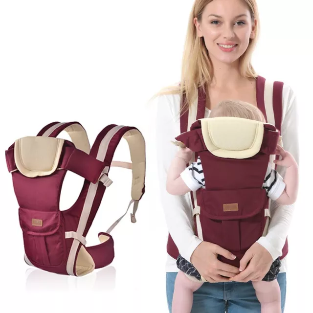 Verstellbare atmungsaktive Säugling Babytrage ergonomische Wickelschlinge Neugeborenenrucksack