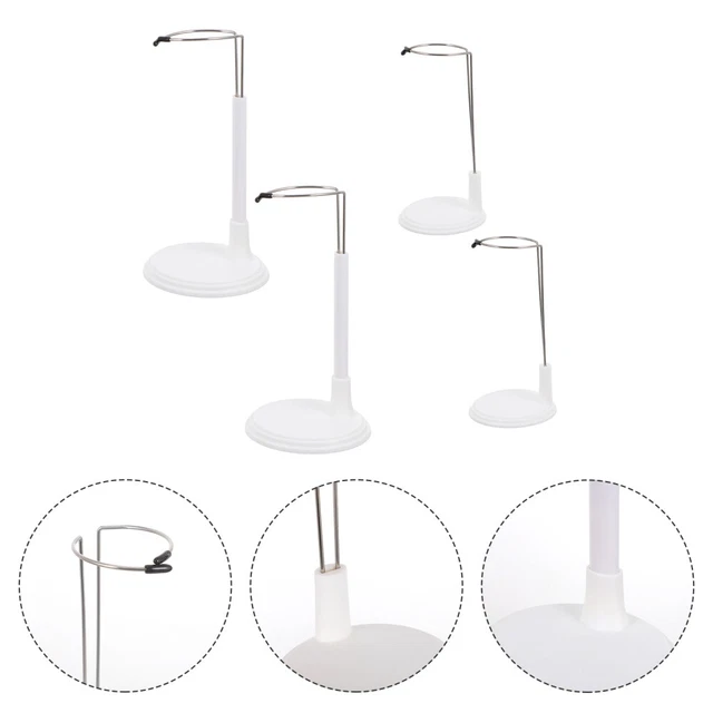 Lot De 3 Socles En Bois Ronds Pour Figurines - Présentoirs Pour Poupées, Miniatures, Modèles DIY, Petite Taille, Noir