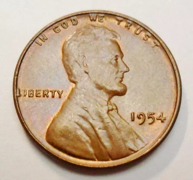 1954 P Lincoln Wheat Cent / Penny Coin   *FINE OR BETTER*  **FREE SHIPPING**