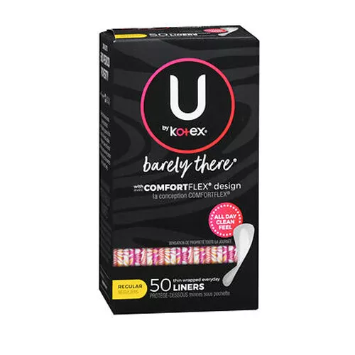 U By Kotex à Peine Y Emballé Tous les Jours Protège 50 Chaque Par