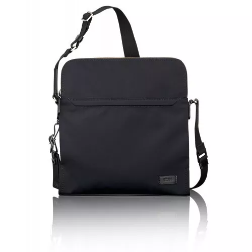 NEW TUMI Harrison black nylon with leather trim crossbody shoulder bag