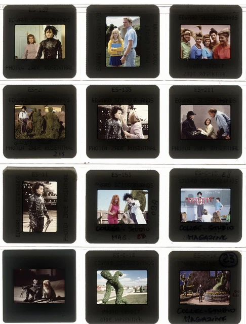 Lot 27 ektas slides originals Edward Scissorhands Johnny Depp Winona Ryder
