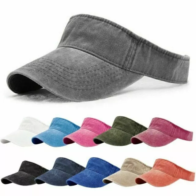 Damen Herren Basecap Sonnenhut Sunvisor Mützen Stirnband Sonnenschutz Kappe Hut