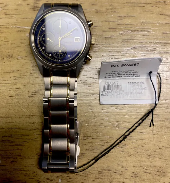 SEIKO TITANIUM 7T62-0BE0 Chronograph WATCH For Parts or Repair $ -  PicClick