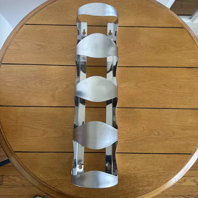 IKEA Wine Rack 4 Bottle Holder Stainless Steel Wall Mount