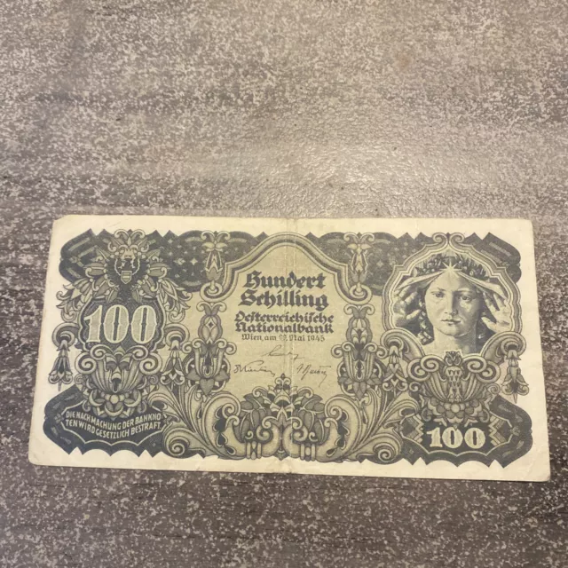 Austria- 100 Schilling -1945 -CIR