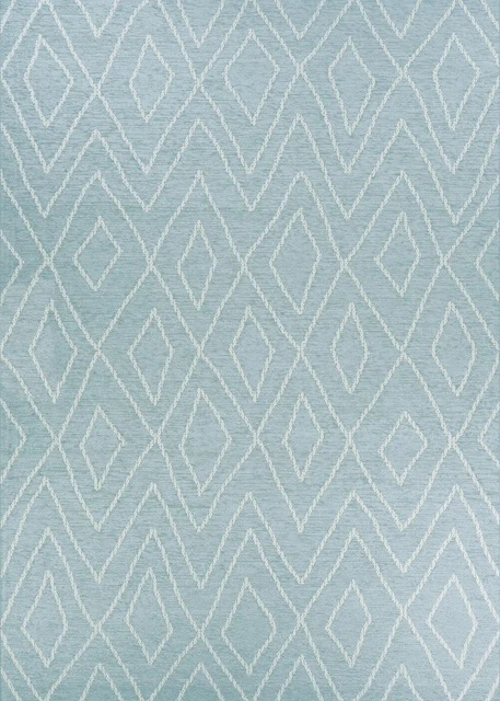 Couristan Timber Rectangle 3'9" x 5'6" Serenity Blue Area Rugs 77610813039056T