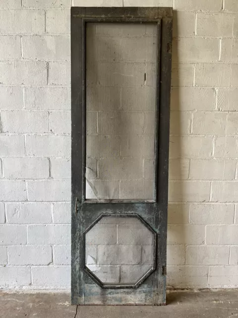 1800's Antique SCREEN DOOR Original VICTORIAN Style Octagon Design ORNATE