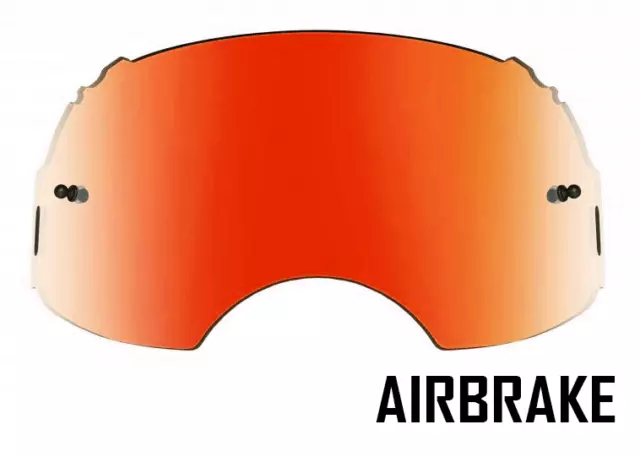 Goggle-Shop Rot Inferno Spiegelglas Passend Für Oakley Airbrake Motocross Brille