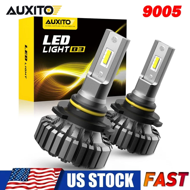 AUXITO Super White 9005 HB3 LED Bulb Headlight Conversion Kit Hi Lo Beam 40000LM