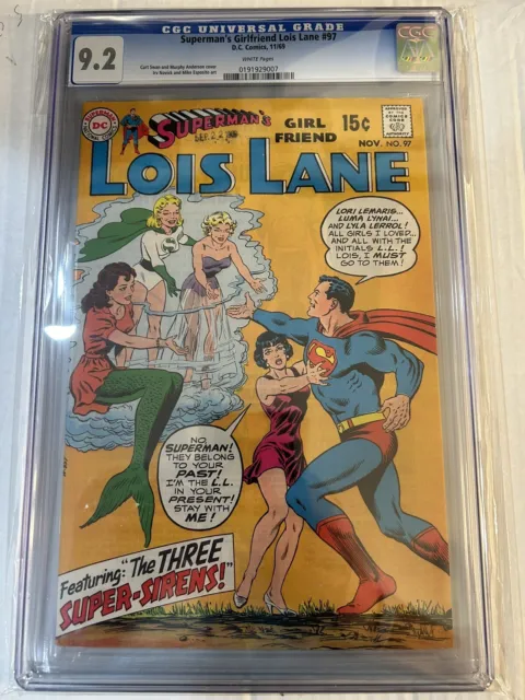 Superman's Girlfriend Lois Lane #97 - CGC 9.2 - White Pages - (1969)