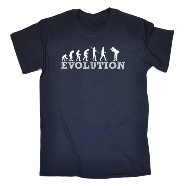 T-shirt da uomo Evolution Photographer regalo compleanno fotografia artista