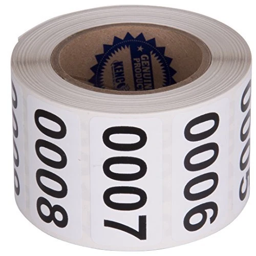 Consecutively Numbered Labels Self Adhesive Durable - Measure: 2&quote; ...