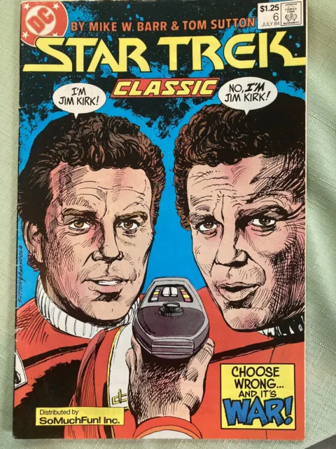 Star Trek Classic #6 (DC Comics, 1987) So Much Fun variant
